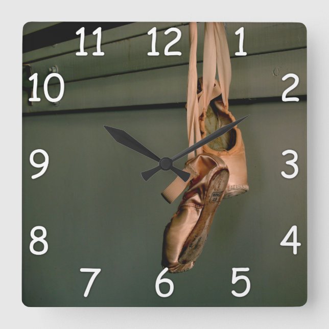 Reloj de pared de zapatos de Pointe (Anverso)