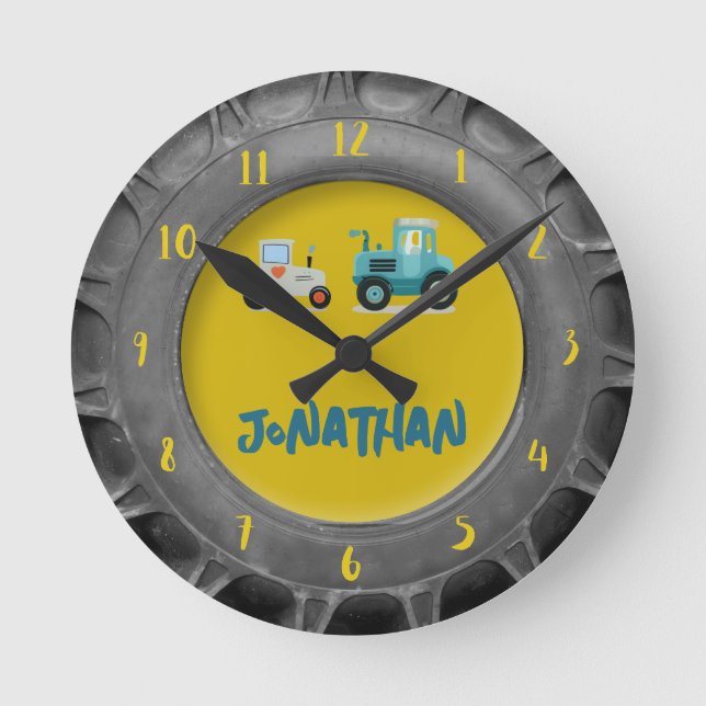 Reloj de pared decoración para guardería de niños  (Anverso)