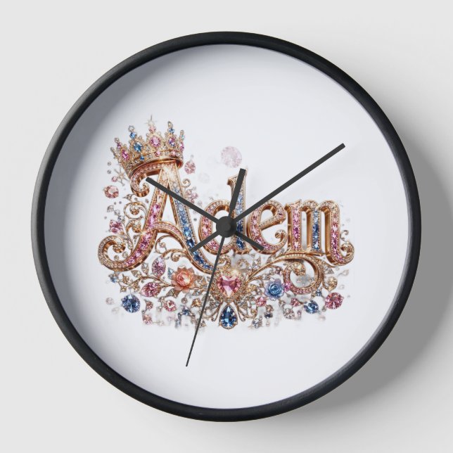 Reloj de pared decorativo Adam Crown (Anverso)