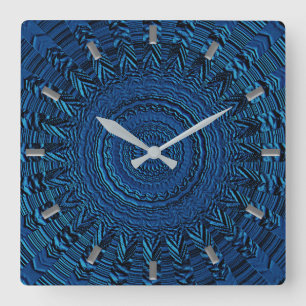 Reloj de pared decorativo azul