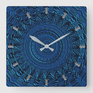 Reloj de pared decorativo azul