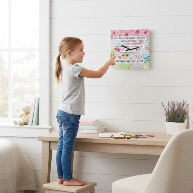 Reloj de pared decorativo de arte infantil dibujad (Subido por el creador)