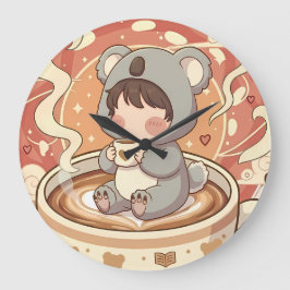 Reloj de pared decorativo de aventuras de Koala Ch