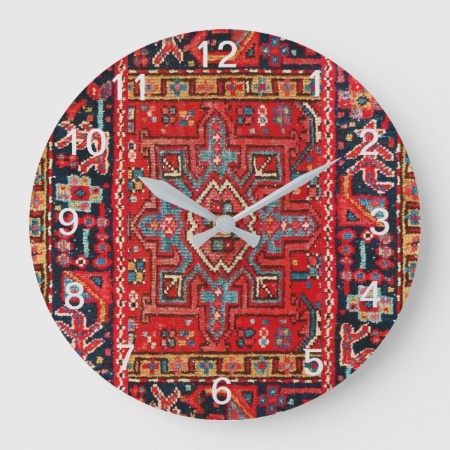 Reloj de pared decorativo de diseño persa (Anverso)