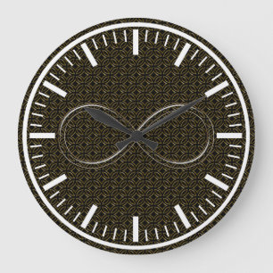 Reloj de pared decorativo del infinito