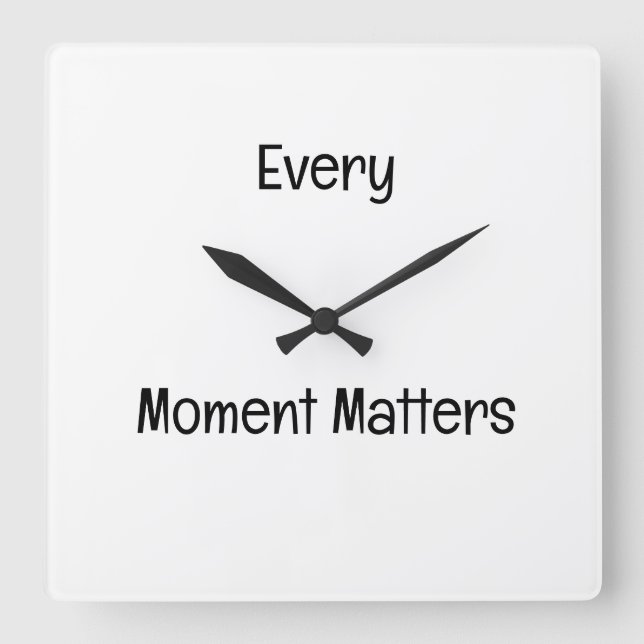 Reloj de pared decorativo motivacional (Anverso)