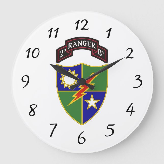 Reloj de pared del 2º Batallón - 75º Regimiento Ra (Anverso)