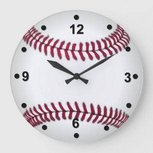 Reloj de pared del aficionado al béisbol