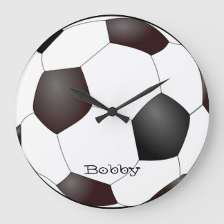 Reloj de pared del aficionado al fútbol