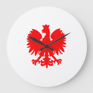 Reloj de pared del águila polaca