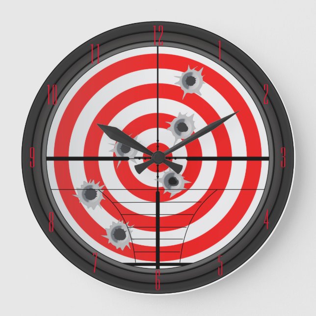 Reloj de pared del alcance y de la blanco del (Anverso)