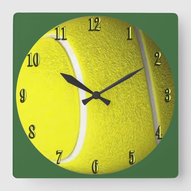 Reloj de pared del amarillo del deporte de la (Anverso)