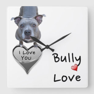 Reloj de pared del amor del matón de Pitbull