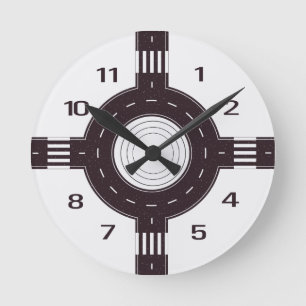 Reloj de pared del anillo del camino
