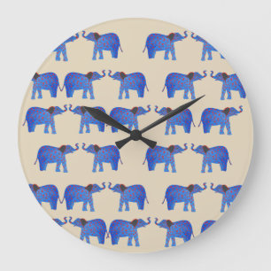 Reloj de pared del ánimo del elefante, patrón de e