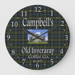 Reloj de pared del antiguo café inveraray de Campb