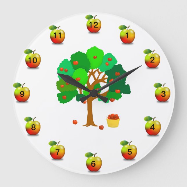 Reloj de pared del árbol de Apple (Anverso)