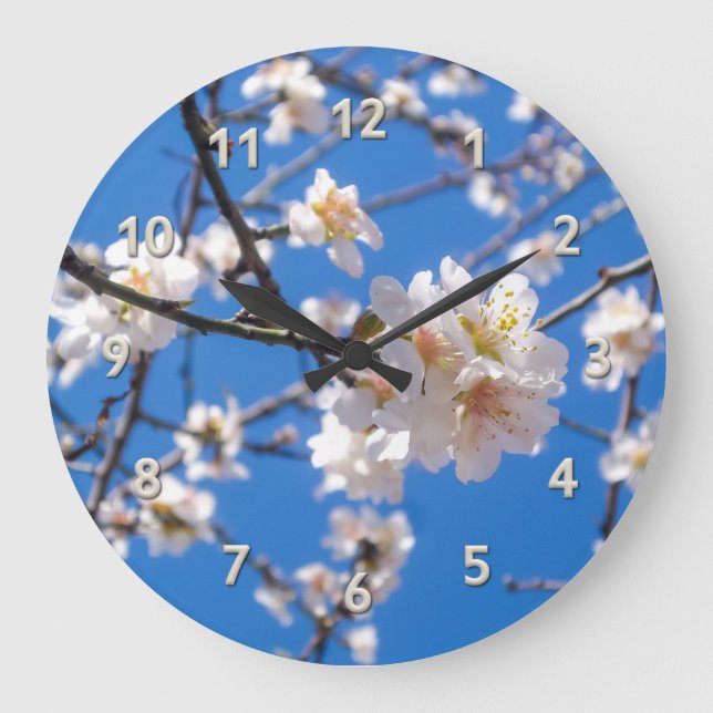 Reloj de pared del árbol de flores (Anverso)