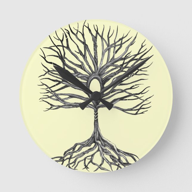 Reloj de pared del árbol de la vida (Anverso)