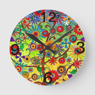 Reloj de pared del árbol de la vida