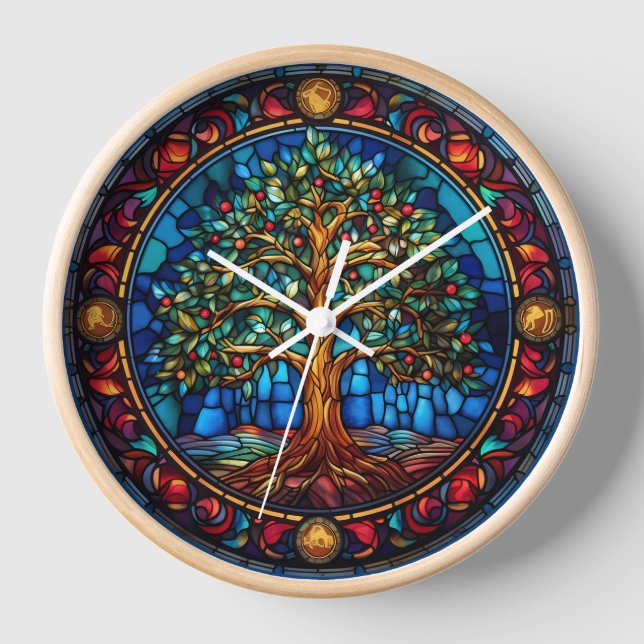 Reloj de pared del árbol de la vida (Anverso)