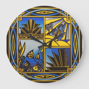 reloj de pared del art déco