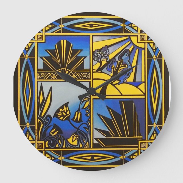 reloj de pared del art déco (Anverso)