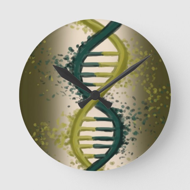 Reloj de pared del arte de la DNA (Anverso)