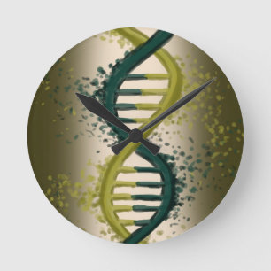 Reloj de pared del arte de la DNA