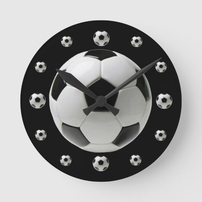 Reloj de pared del balón de fútbol (Anverso)