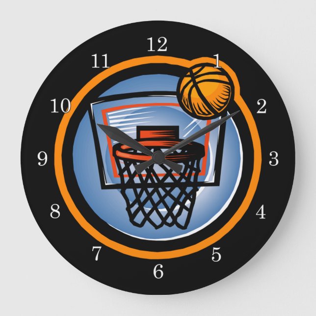 Reloj de pared del baloncesto (Anverso)