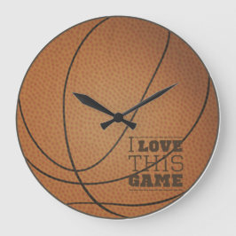 Reloj de pared del baloncesto