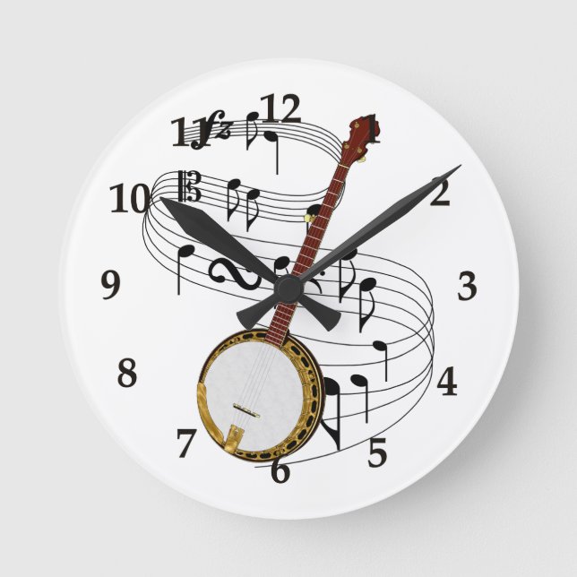Reloj de pared del banjo (Anverso)