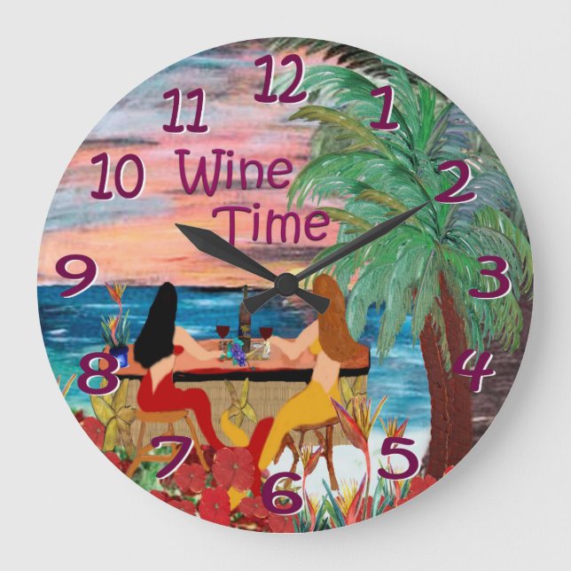 reloj de pared del bar de vinos del mermade (Anverso)