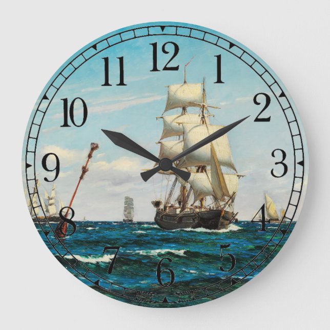 Reloj de pared del barco del barco del barco de na (Anverso)