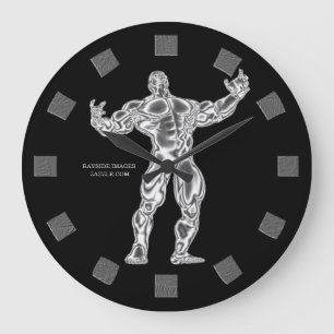 Reloj de pared del Bodybuilder