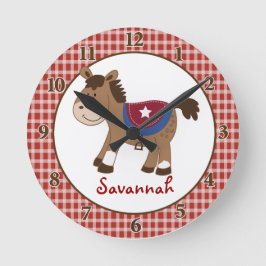 Reloj de pared del caballo occidental - Añadir un