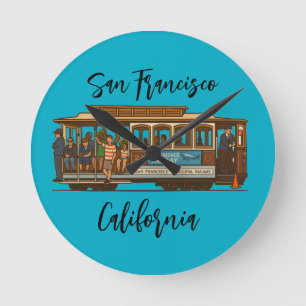 Reloj de pared del cable