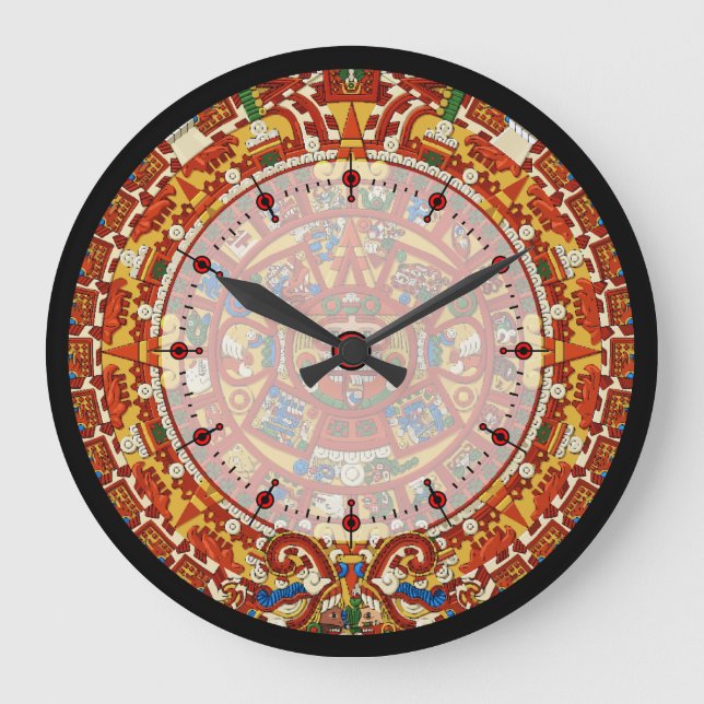 Reloj de pared del calendario maya 2012 (Anverso)