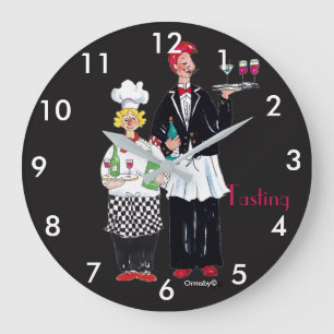 reloj de pared del camarero