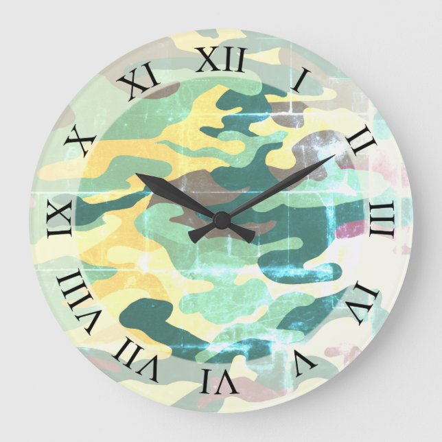 Reloj de pared del camuflaje (Anverso)