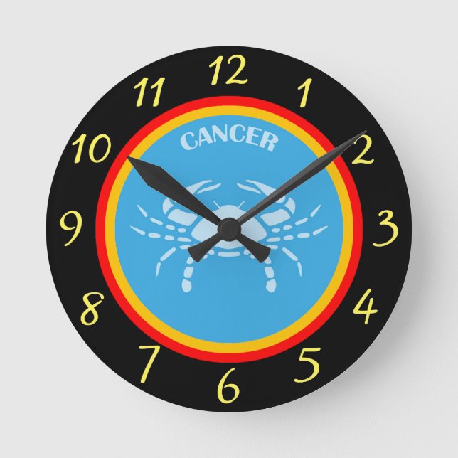 Reloj de pared del cáncer (Anverso)