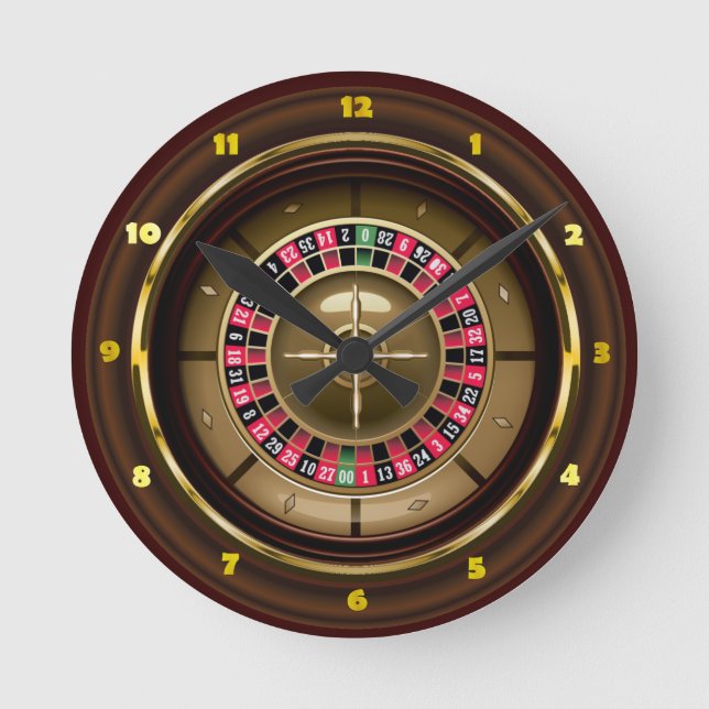 Reloj de pared del Casino Roulette (Anverso)