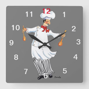 Reloj de pared del chef
