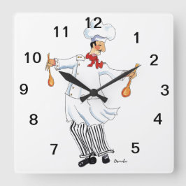 Reloj de pared del chef
