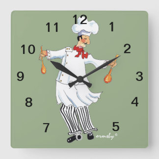 Reloj de pared del chef