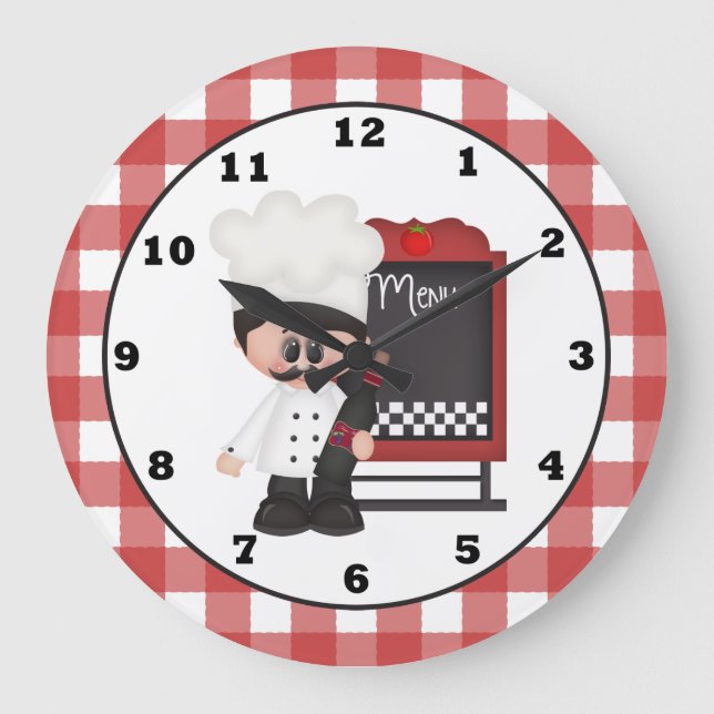 Reloj de pared del Chef Italiano (Anverso)