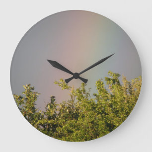 Reloj de pared del cielo arco iris