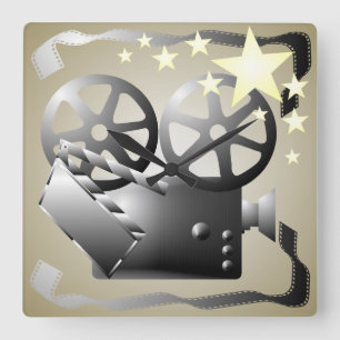Reloj de pared del cine de las películas