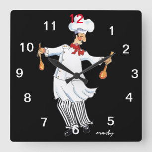 Reloj de pared del cocinero